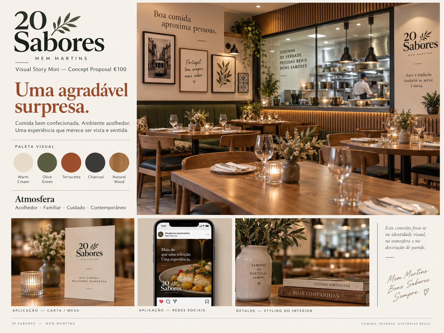 20 Sabores independent commercial space concept